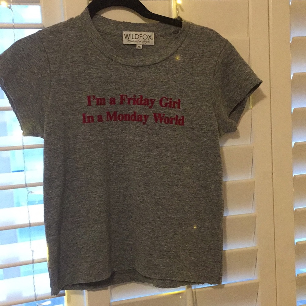NWOT Wildfox Friday Girl Shirt